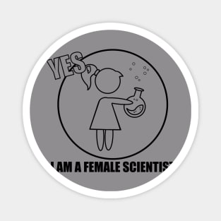 Female scientist Magnet